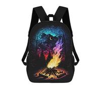 sinyumoney Zaino Per Bambini Stampato in 3D Galactic Campfire Night Sky Zaino Scolastico Per Studenti, Zaino Casual Alla Moda, Borse Scolastiche Leggere Per Scuola, Università E Viaggi 17inch