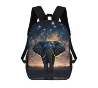 sinyumoney Zaino Per Bambini Stampato in 3D Galactic Elephant Majesty -6 Borsa Scolastica Leggera Da Viaggio Zaino Scolastico Alla Moda Per Bambini Studenti 17inch