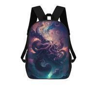 sinyumoney Zaino Per Bambini Stampato in 3D Galactic Tentacle Zaino Scolastico Per Studenti, Zaino Casual Alla Moda, Borse Scolastiche Leggere Per Scuola, Università E Viaggi 17inch