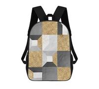 sinyumoney Zaino Per Bambini Stampato in 3D Geometric Textures VIII Zaino Scolastico Per Studenti, Zaino Casual Alla Moda, Borse Scolastiche Leggere Per Scuola, Università E Viaggi 17inch
