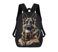 sinyumoney Zaino Per Bambini Stampato in 3D German Shepherd Beer Borsa Scolastica Leggera Da Viaggio Zaino Scolastico Alla Moda Per Bambini Studenti 17inch
