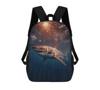 sinyumoney Zaino Per Bambini Stampato in 3D Great White Shark Underwater Borsa Scolastica Leggera Da Viaggio Zaino Scolastico Alla Moda Per Bambini Studenti 17inch