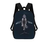 sinyumoney Zaino Per Bambini Stampato in 3D Humpback Whale Underwater Zaino Scolastico Per Studenti, Zaino Casual Alla Moda, Borse Scolastiche Leggere Per Scuola, Università E Viaggi 17inch