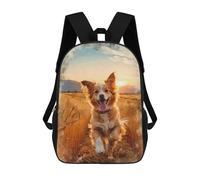 sinyumoney Zaino Per Bambini Stampato in 3D Joyful Bound Through Golden Fields Borsa Scolastica Leggera Da Viaggio Zaino Scolastico Alla Moda Per Bambini Studenti 17inch