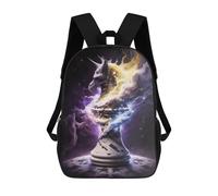sinyumoney Zaino Per Bambini Stampato in 3D Magical Chess Piece Unleashed Borsa Scolastica Leggera Da Viaggio Zaino Scolastico Alla Moda Per Bambini Studenti 17inch