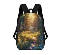 sinyumoney Zaino Per Bambini Stampato in 3D Magical Forest Borsa Scolastica Leggera Da Viaggio Zaino Scolastico Alla Moda Per Bambini Studenti 17inch