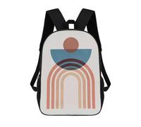 sinyumoney Zaino Per Bambini Stampato in 3D Minimalist Lines 9 Zaino Scolastico Per Studenti, Zaino Casual Alla Moda, Borse Scolastiche Leggere Per Scuola, Università E Viaggi 17inch