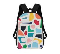 sinyumoney Zaino Per Bambini Stampato in 3D Modern Collage 2 Zaino Scolastico Per Studenti, Zaino Casual Alla Moda, Borse Scolastiche Leggere Per Scuola, Università E Viaggi 17inch
