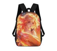 sinyumoney Zaino Per Bambini Stampato in 3D Phoenix Woman with Cat Borsa Scolastica Leggera Da Viaggio Zaino Scolastico Alla Moda Per Bambini Studenti 17inch