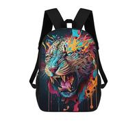 sinyumoney Zaino Per Bambini Stampato in 3D The Mysterious Leopard Borsa Scolastica Leggera Da Viaggio Zaino Scolastico Alla Moda Per Bambini Studenti 17inch