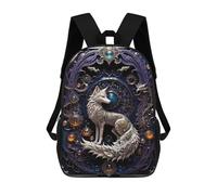 sinyumoney Zaino Per Bambini Steampunk Fox Art Deco Per Ragazzi E Ragazze, Zaino Da Viaggio Per Bambini, Zaino Scolastico Per Adolescenti 17inch
