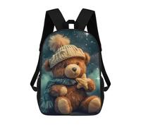 sinyumoney Zaino Per Bambini Teddy Bear In Pyjamas Zaino Scolastico 3D Borsa Scolastica Zaino Scolastico Per Bambini Borse Scolastiche Zaino Alla Moda Con Tasca Borse Per Libri 17inch