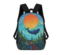 sinyumoney Zaino Per Bambini Underwater Jellyfish Paradise Ragazzi E Ragazze, Zaino Da Viaggio Per Adolescenti, Stile 4, 17"