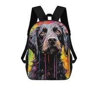 sinyumoney Zaino Per Bambini, Zaino Stampato in 3D Colorful Abstract Dog Art -4, Zaino Per Ragazzi E Ragazze, Borsa Scolastica Leggera E Regolabile Da 17 Pollici Per La Scuola Primaria 17inch