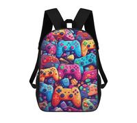 sinyumoney Zaino Per Bambini, Zaino Stampato in 3D Colorful Gaming Controllers-21, Zaino Per Ragazzi E Ragazze, Borsa Scolastica Leggera E Regolabile Da 17 Pollici Per La Scuola Primaria 17inch