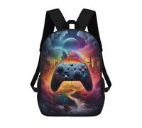 sinyumoney Zaino Per Bambini, Zaino Stampato in 3D Fantasy Game Controller Artwork -3, Zaino Per Ragazzi E Ragazze, Borsa Scolastica Leggera E Regolabile Da 17 Pollici Per La Scuola Primaria 17inch