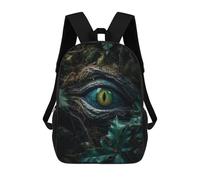 sinyumoney Zaino Per Bambini, Zaino Stampato in 3D Forest Dragons Emerald Eye, Zaino Per Ragazzi E Ragazze, Borsa Scolastica Leggera E Regolabile Da 17 Pollici Per La Scuola Primaria 17inch