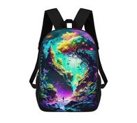 sinyumoney Zaino Per Bambini, Zaino Stampato in 3D Rainbow Tree Portal, Zaino Per Ragazzi E Ragazze, Borsa Scolastica Leggera E Regolabile Da 17 Pollici Per La Scuola Primaria 17inch