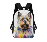 sinyumoney Zaino Per Bambini, Zaino Stampato in 3D Yorkshire Watercolor, Zaino Per Ragazzi E Ragazze, Borsa Scolastica Leggera E Regolabile Da 17 Pollici Per La Scuola Primaria 17inch