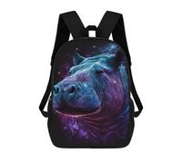 sinyumoney Zaino per la scuola per bambini, Galactic Sloth with Flowers, 6 zaino per la scuola, per il tempo libero, da viaggio, con stampa 3D, grande capacità, Style-13, 17"