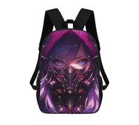 sinyumoney Zaino Per Ragazzi E Ragazze Con Stampa 3D Anime Girl Cybergoth Demon Zaino Per Libri, Scuola Elementare, Bambini, Borsa Da Viaggio Casual, Zaino Per Laptop 17inch