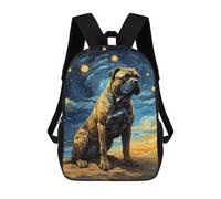 sinyumoney Zaino Per Ragazzi E Ragazze Con Stampa 3D Cane Corso Italian Masstif Zaino Per Libri, Scuola Elementare, Bambini, Borsa Da Viaggio Casual, Zaino Per Laptop 17inch