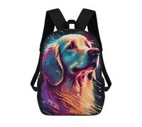 sinyumoney Zaino Per Ragazzi E Ragazze Con Stampa 3D Colorful Abstract Dog Art-3 Zaino Per Libri, Scuola Elementare, Bambini, Borsa Da Viaggio Casual, Zaino Per Laptop 17inch