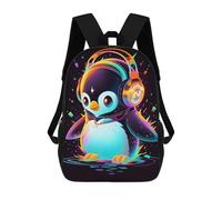 sinyumoney Zaino Per Ragazzi E Ragazze Con Stampa 3D Cool Penguin Zaino Per Libri, Scuola Elementare, Bambini, Borsa Da Viaggio Casual, Zaino Per Laptop 17inch