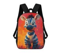 sinyumoney Zaino Per Ragazzi E Ragazze Con Stampa 3D Cute Zebra Painting Zaino Per Libri, Scuola Elementare, Bambini, Borsa Da Viaggio Casual, Zaino Per Laptop 17inch