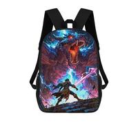 sinyumoney Zaino Per Ragazzi E Ragazze Con Stampa 3D Duel of Destiny Zaino Per Libri, Scuola Elementare, Bambini, Borsa Da Viaggio Casual, Zaino Per Laptop 17inch