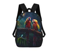 sinyumoney Zaino Per Ragazzi E Ragazze Con Stampa 3D Epic Rainy Parrots Zaino Per Libri, Scuola Elementare, Bambini, Borsa Da Viaggio Casual, Zaino Per Laptop 17inch