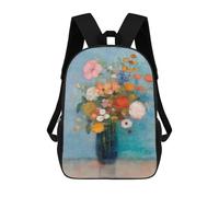 sinyumoney Zaino Per Ragazzi E Ragazze Con Stampa 3D Floral Still Life Painting-1 Zaino Per Libri, Scuola Elementare, Bambini, Borsa Da Viaggio Casual, Zaino Per Laptop 17inch