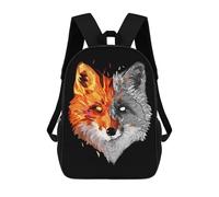 sinyumoney Zaino Per Ragazzi E Ragazze Con Stampa 3D Fox GeoSketch Zaino Per Libri, Scuola Elementare, Bambini, Borsa Da Viaggio Casual, Zaino Per Laptop 17inch