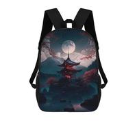 sinyumoney Zaino Per Ragazzi E Ragazze Con Stampa 3D Japanese Night 06 Zaino Per Libri, Scuola Elementare, Bambini, Borsa Da Viaggio Casual, Zaino Per Laptop 17inch