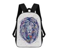 sinyumoney Zaino Per Ragazzi E Ragazze Con Stampa 3D Lion Face Artwork Zaino Per Libri, Scuola Elementare, Bambini, Borsa Da Viaggio Casual, Zaino Per Laptop 17inch