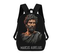 sinyumoney Zaino Per Ragazzi E Ragazze Con Stampa 3D Marcus Aurelius Emperor Zaino Per Libri, Scuola Elementare, Bambini, Borsa Da Viaggio Casual, Zaino Per Laptop 17inch