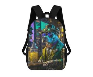 sinyumoney Zaino Per Ragazzi E Ragazze Con Stampa 3D Pit Bull Punk Alehouse Zaino Per Libri, Scuola Elementare, Bambini, Borsa Da Viaggio Casual, Zaino Per Laptop 17inch