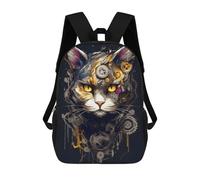 sinyumoney Zaino Per Ragazzi E Ragazze Con Stampa 3D Robot Cat Zaino Per Libri, Scuola Elementare, Bambini, Borsa Da Viaggio Casual, Zaino Per Laptop 17inch