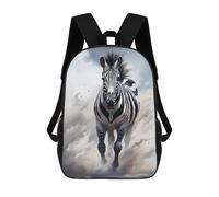 sinyumoney Zaino Per Ragazzi E Ragazze Con Stampa 3D Running Black Zebra Zaino Per Libri, Scuola Elementare, Bambini, Borsa Da Viaggio Casual, Zaino Per Laptop 17inch