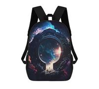 sinyumoney Zaino Per Ragazzi E Ragazze Con Stampa 3D Space Portal Magic Zaino Per Libri, Scuola Elementare, Bambini, Borsa Da Viaggio Casual, Zaino Per Laptop 17inch