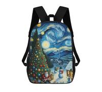 sinyumoney Zaino Per Ragazzi E Ragazze Con Stampa 3D Starry Christmas Night Zaino Per Libri, Scuola Elementare, Bambini, Borsa Da Viaggio Casual, Zaino Per Laptop 17inch