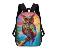 sinyumoney Zaino Per Ragazzi E Ragazze Con Stampa 3D Steampunk Owl Artwork Zaino Per Libri, Scuola Elementare, Bambini, Borsa Da Viaggio Casual, Zaino Per Laptop 17inch