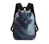 sinyumoney Zaino Per Ragazzi E Ragazze Con Stampa 3D The Demon Kitsune Fox Zaino Per Libri, Scuola Elementare, Bambini, Borsa Da Viaggio Casual, Zaino Per Laptop 17inch