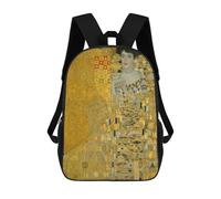 sinyumoney Zaino Per Ragazzi E Ragazze Con Stampa 3D The Lady in Gold Zaino Per Libri, Scuola Elementare, Bambini, Borsa Da Viaggio Casual, Zaino Per Laptop 17inch