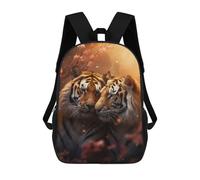 sinyumoney Zaino Per Ragazzi E Ragazze Con Stampa 3D Tigers Romantic Love Peace Zaino Per Libri, Scuola Elementare, Bambini, Borsa Da Viaggio Casual, Zaino Per Laptop 17inch