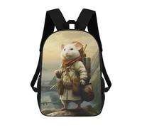 sinyumoney Zaino Per Ragazzi E Ragazze Con Stampa 3D Travel Guide Hamster Zaino Per Libri, Scuola Elementare, Bambini, Borsa Da Viaggio Casual, Zaino Per Laptop 17inch