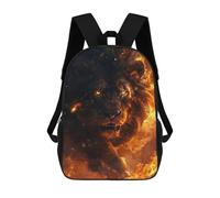 sinyumoney Zaino Per Ragazzi E Ragazze Con Stampa 3D Wild Black Lion Zaino Per Libri, Scuola Elementare, Bambini, Borsa Da Viaggio Casual, Zaino Per Laptop 17inch