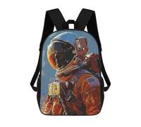 sinyumoney Zaino scolastico Beyond The Horizon Borsa per libri per ragazzi e ragazze, borsa da scuola, borsa per studenti, borsa da viaggio per affari, borsa da lavoro, The Creative Journey, 17"