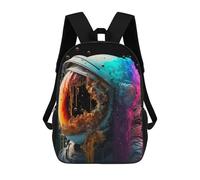 sinyumoney Zaino scolastico Beyond The Horizon Borsa per libri per ragazzi e ragazze, borsa da scuola, borsa per studenti, borsa da viaggio per affari, borsa da lavoro, Colorful Astronaut, 17"