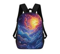 sinyumoney Zaino scolastico Beyond The Horizon Borsa per libri per ragazzi e ragazze, borsa da scuola, borsa per studenti, borsa da viaggio per affari, borsa da lavoro, Cosmic Dawn, 17"